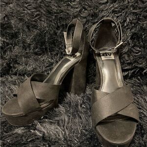 DV by Dolce Vita Women's Elegant Black Platform Sandals